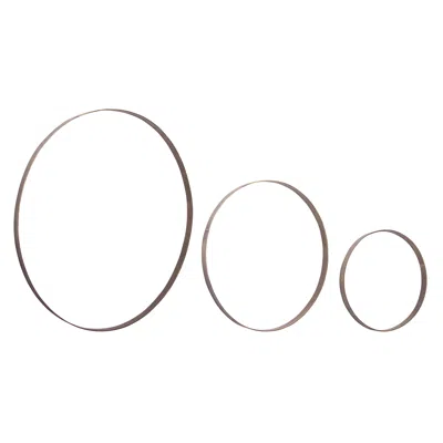 Melrose International Iron Metal Rings Wall Display (set Of 3) - Bronze