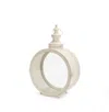 Melrose International Ivory Ornate Metal Circle Lantern 17.5"d - Beige