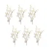 Melrose International Ivory Silver Dollar Eucalyptus Leaf Spray (set Of 6) - White