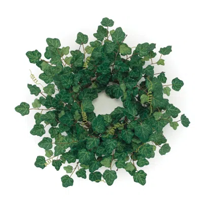 Melrose International Ivy Leaf Foliage Wreath 19"d - Green