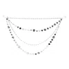 Melrose International Jewel Bead And Chain Link Garland (set Of 2) - Silver