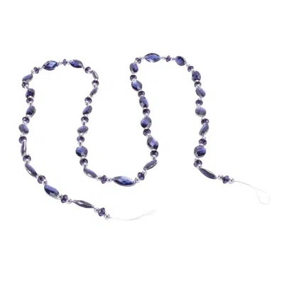 Melrose International Jewel Bead String Garland (set Of 2) - Blue