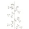 Melrose International Jeweled Bead Leaf Garland (set Of 2) - Green, Gold