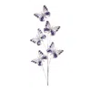 Melrose International Jeweled Butterfly Spray (set Of 2) - Silver, Blue