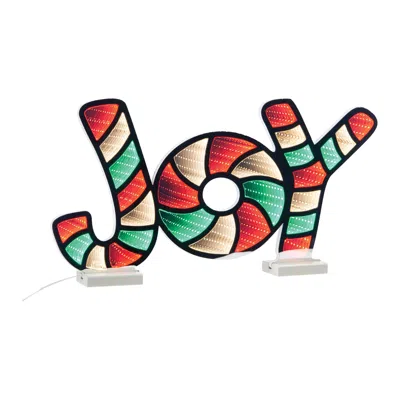 Melrose International Joy Holiday Ekkolight 15.74"l - Red, Green, White