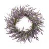 Melrose International Lavender Floral Wreath 20"d - Purple, Green