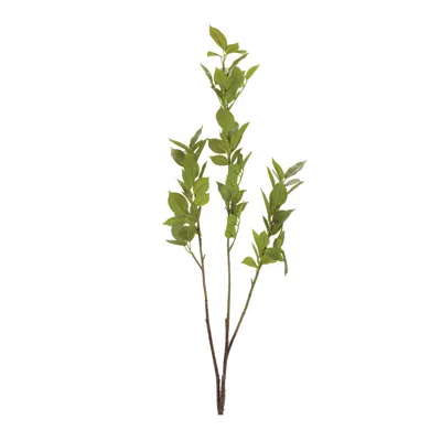Melrose International Leaf Foliage Branch (set Of 6) - Green