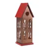 Melrose International Led Church With Candle 17.5"h - Brown, Red
