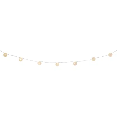 Melrose International Led Crackle Glass Ball Light String 11'l - White, Clear