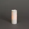 Melrose International Led Dripping Wax Pillar Candles (set Of 3) - White