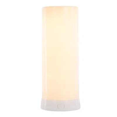 Melrose International Led Fia Flame Designer Candle With Orange Hue 7.5"h - White
