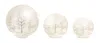 Melrose International Led Frosted Glass Woodland Deer Orb (set Of 3) - White, Silver