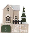 Melrose International Led House Christmas Countdown In Sand