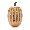 Melrose International Led Mercury Glass Pumpkin Decor (set Of 2) - Orange
