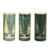 Melrose International Led Pine Tree Luminary (set Of 3) - Green