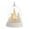 Melrose International Led Rotating Snowman Globe 8.5"h - White