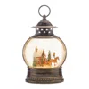 Melrose International Led Snow Globe With Santa's Sleigh 11.5"h - Bronze, Red