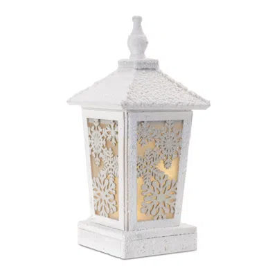 Melrose International Led Winter Lantern 16.5"h - White