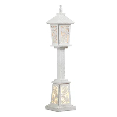 Melrose International Led Winter Lantern Post 32"h - White