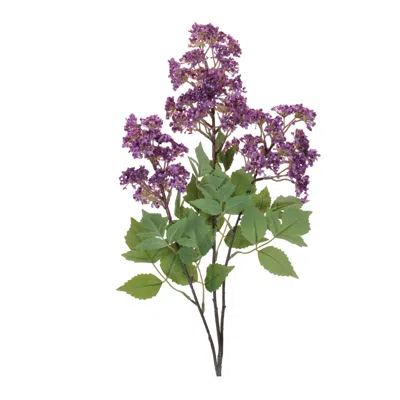 Melrose International Lilac Floral Spray (set Of 4) - Purple, Green