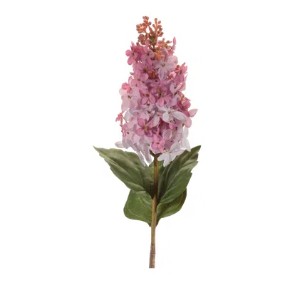 Melrose International Lilac Floral Stem (set Of 6) - Pink, Green