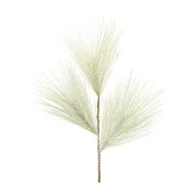 Melrose International Long Needle Pine Spray (set Of 6) - Green, White