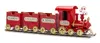 Melrose International Metal Toy Train On Track Display 37"l - Red, Black, Gold
