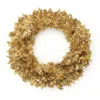 Melrose International Metallic Pine Tinsel Wreath 24"d - Gold