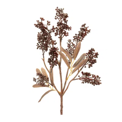 Melrose International Mini Berry Cluster Spray (set Of 6) - Purple, Brown