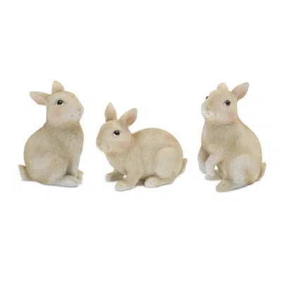 Melrose International Mini Bunny Rabbit Figurine (set Of 12) - Brown