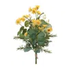 Melrose International Mini Daisy Floral Bundle (set Of 2) - Yellow, Green