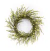 Melrose International Mini Daisy Floral Wreath 18"d - Yellow, Green