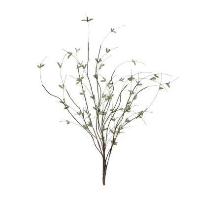 Melrose International Mini Leaf Twig Branch (set Of 4) - Green