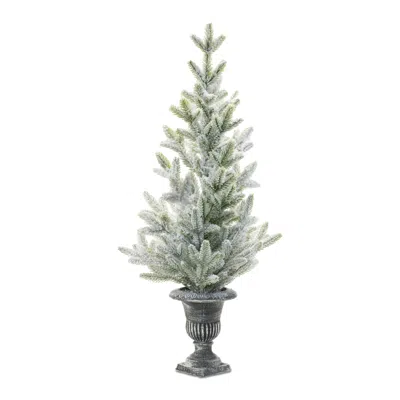 Melrose International Mini Pine Tree In Urn 28"h - White, Green