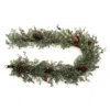 Melrose International Mixed Juniper And Pinecone Garland 6'l - Green, Brown