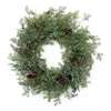 Melrose International Mixed Juniper And Pinecone Wreath 26"d - Green, Brown