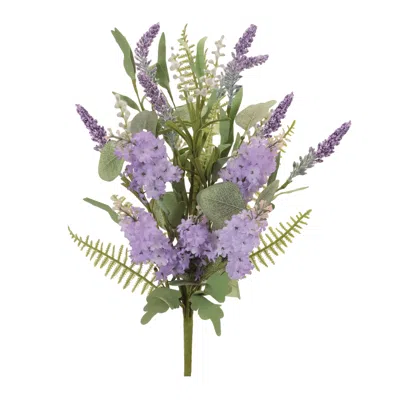 Melrose International Mixed Lavender Floral Bush (set Of 2) - Purple, Green
