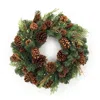 Melrose International Mixed Pine And Pinecone Wreath 26"d - Green, Brown
