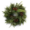 Melrose International Mixed Pine Cedar Wreath 18"d - Green