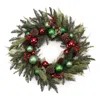 Melrose International Mixed Pine Ornament And Pincone Wreath 28"d - Green, Red, Blue