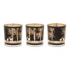 Melrose International Mossy Oak Deer Votive (set Of 3) - Black, Gold