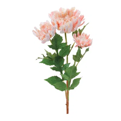 Melrose International Mum Floral Spray (set Of 4) - Pink, Green
