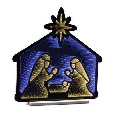 Melrose International Nativity Scene Ekkolight 24.5"h - Blue, White