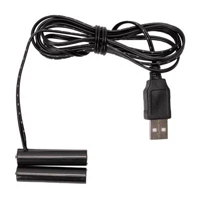 Melrose International No More Batteries 2 Aaa Replacement W/ 3 To 1 Connector (set Of 2) - Black