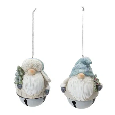 Melrose International No Pattern Hanging Figurine Ornament In Blue;cream;blue;cream;blue;cream