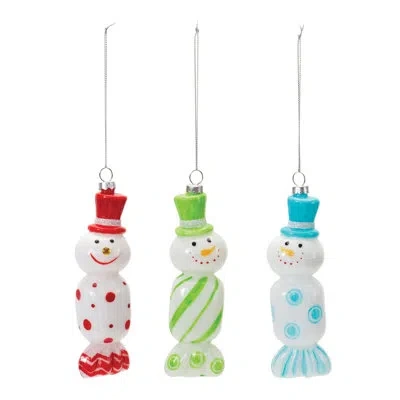 Melrose International No Pattern Hanging Figurine Ornament In Blue;green;red;blue;green;red;blue;green