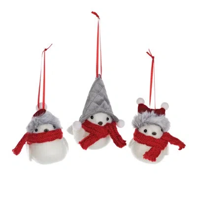 Melrose International No Pattern Hanging Figurine Ornament In White;red;grey;white;red;grey;white;red;