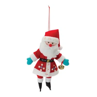 Melrose International No Pattern Hanging Figurine Ornament In White;red;white;red;white;red