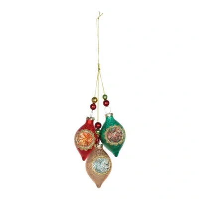 Melrose International No Pattern Holiday Shaped Ornament In Multi