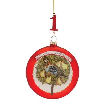 Melrose International No Pattern Holiday Shaped Ornament In White;red;white;red;white;red
